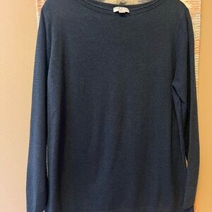 LOFT Deep Blue Crewneck Sweater